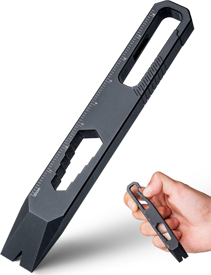 Titanium Pry Bar - Portachiavi in lega di titanio, piccolo