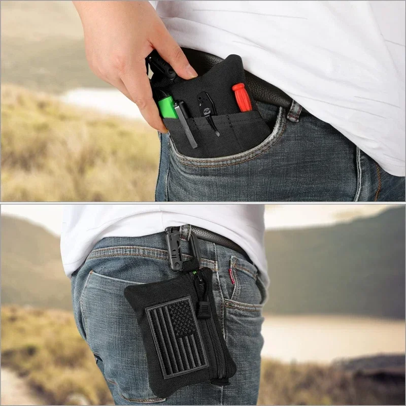 Edc Carry Coins - Borsa tattica EDC, mini borsa per