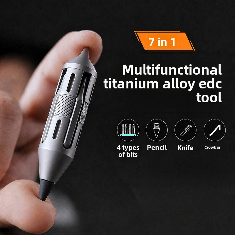 Titanium Pry Bar - Penna multiuso in titanio 7 in