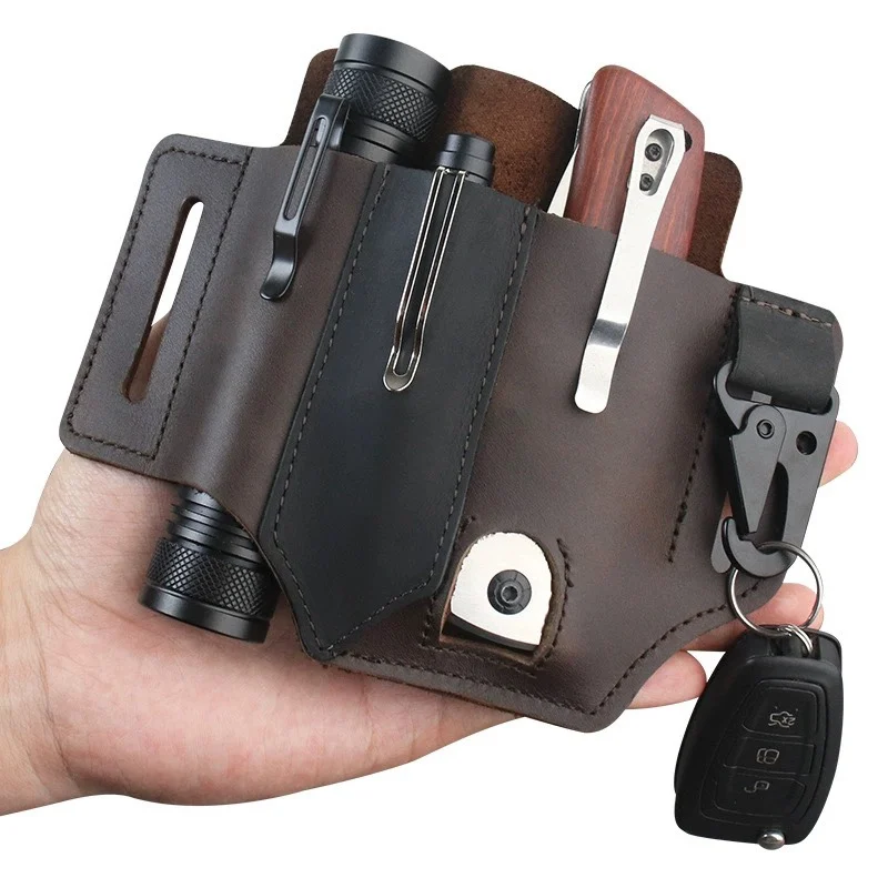 Appendiabiti in pelle di vacch - Leather Edc. Carry Pouch recensione e prezzo