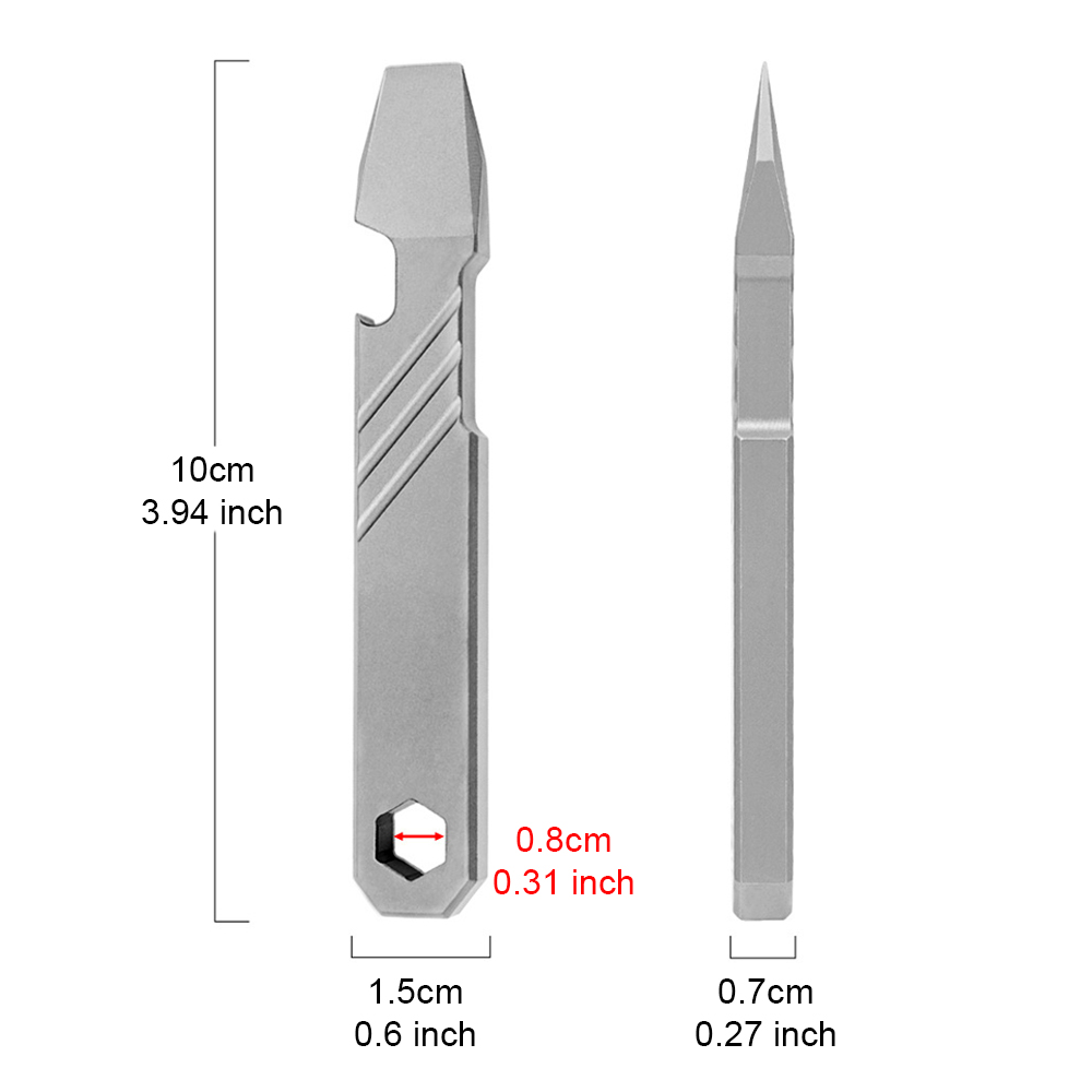Strumento Multiuso EDC in Tita - Titanium Pry Bar recensione e prezzo