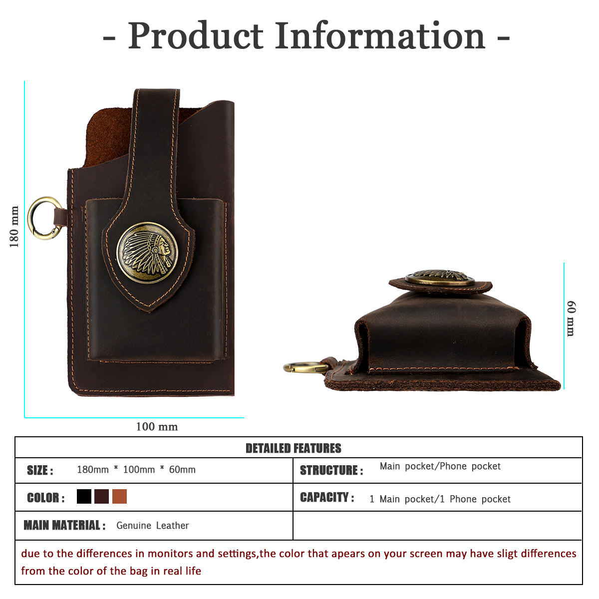 Custodia da cintura in pelle p - Leather Edc. Carry Pouch recensione e prezzo