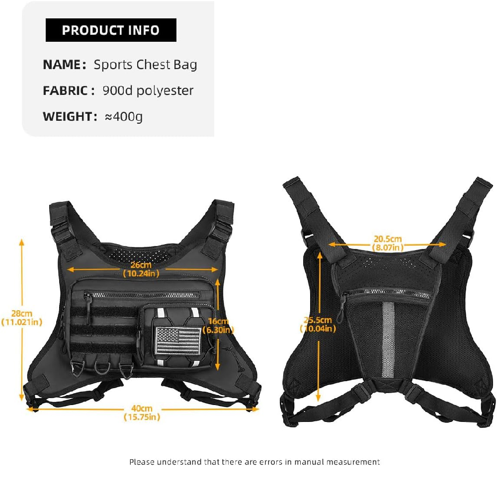 Borsa tattica da petto per uom - Edc Carry Bag For Men recensione e prezzo