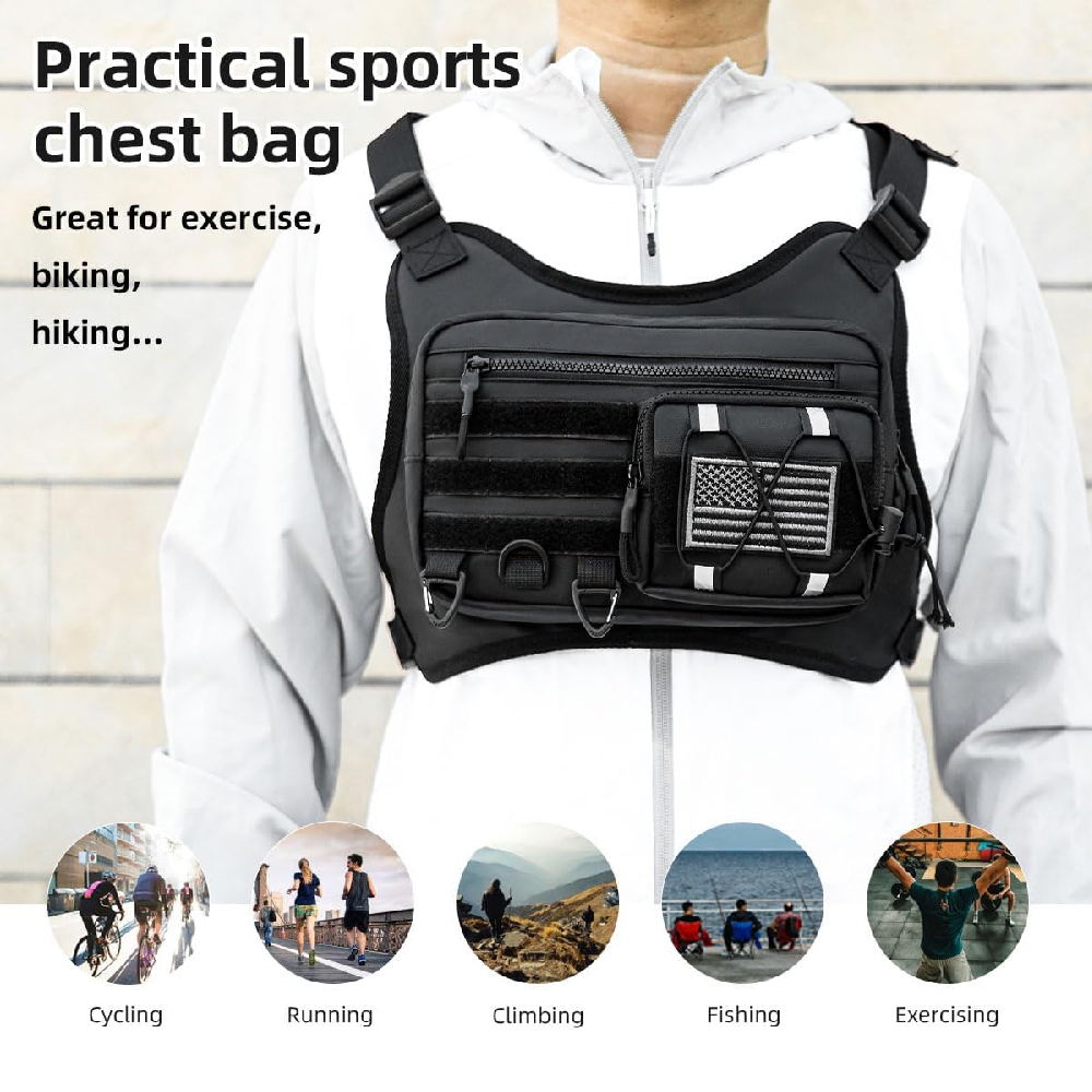 Borsa tattica da petto per uom - Edc Carry Bag For Men recensione e prezzo