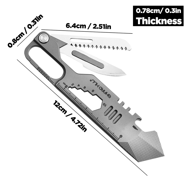 Strumento portachiavi con chia - Titanium Pry Bar recensione e prezzo