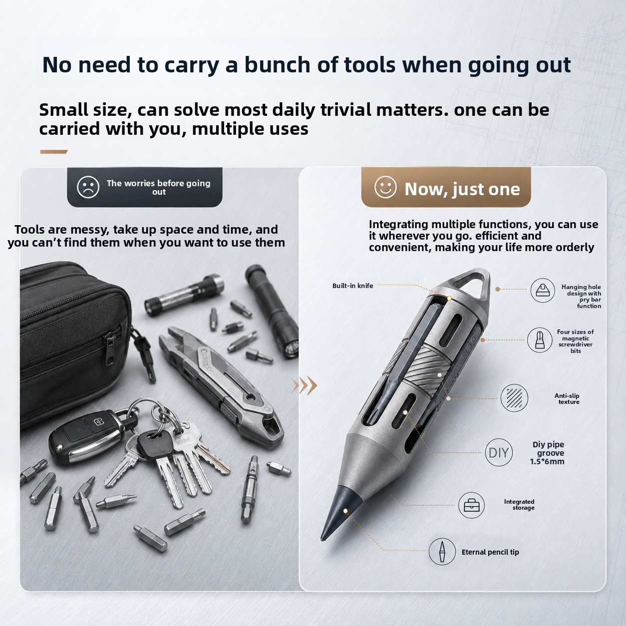 Penna multiuso in titanio 7 in - Titanium Pry Bar recensione e prezzo