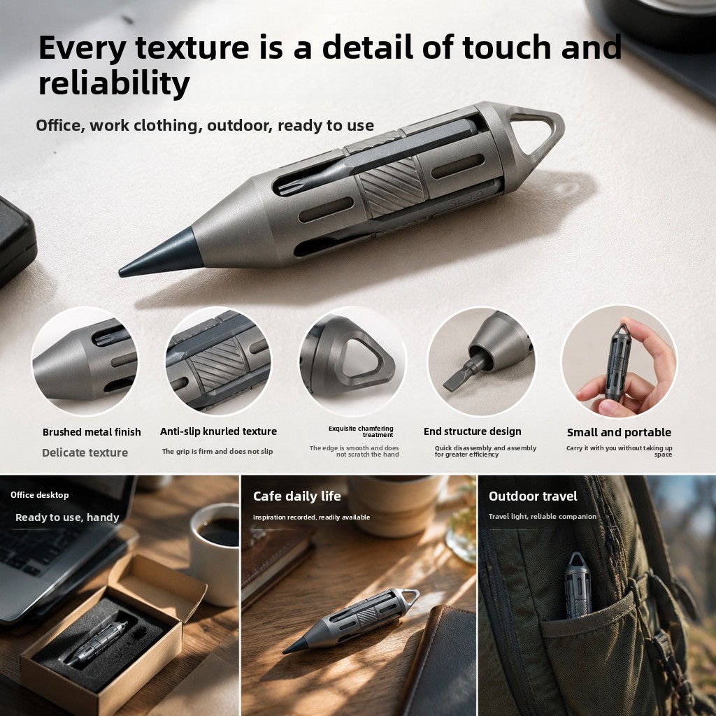 Penna multiuso in titanio 7 in - Titanium Pry Bar recensione e prezzo